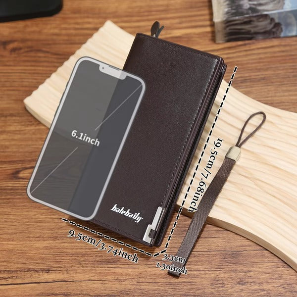 BALLERY LONG LEATHER WALLET + FREE SMALL WALLET